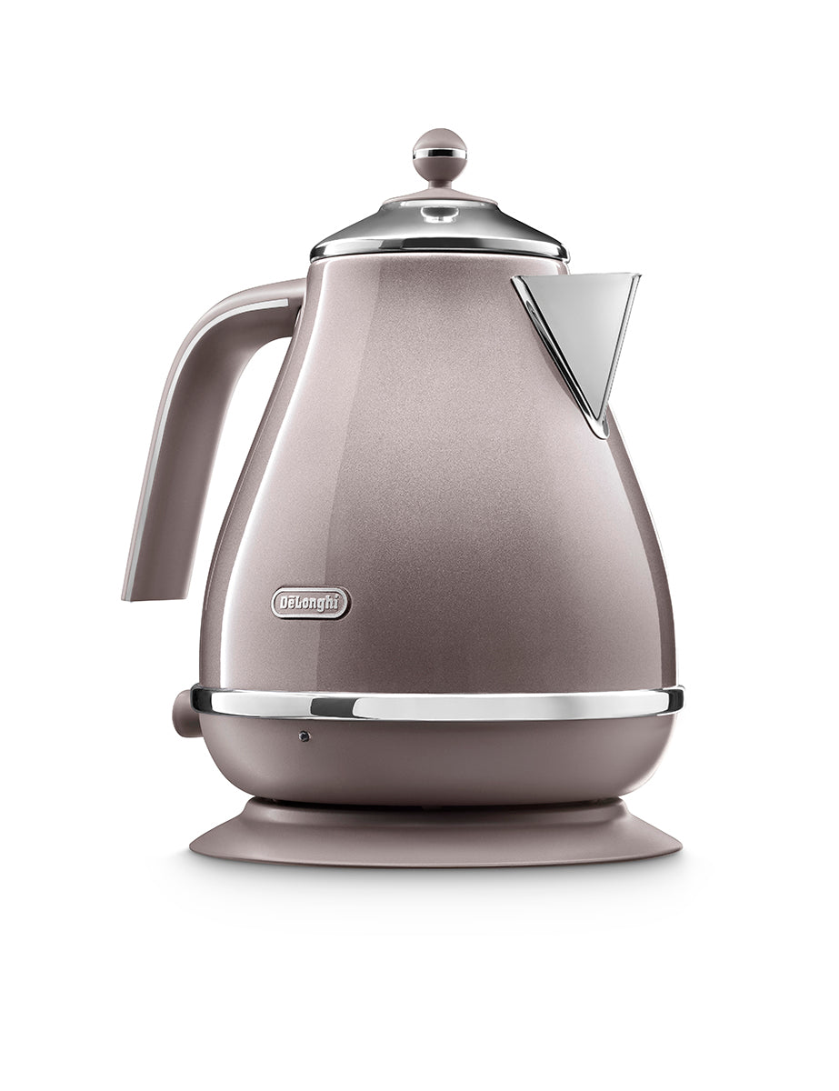 De'Longhi KBOT3001 Icona Metallics Electric Kettle - Stainless Steel, Fast Boiling, Cordless - Perfect for Home, Office & Tea Lovers