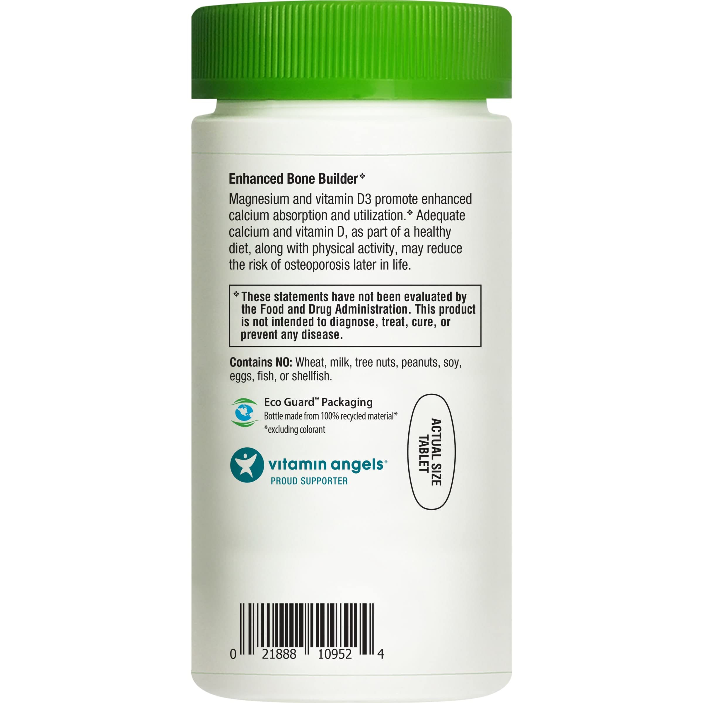 Rainbow Light Calcium Magnesium Vitamin D3 Supplement - 180 Vegetarian Gluten-Free Tablets for Bone & Teeth Health - Supports Strong Bones, Joints & Daily Wellness (Ideal for Adults & Seniors)