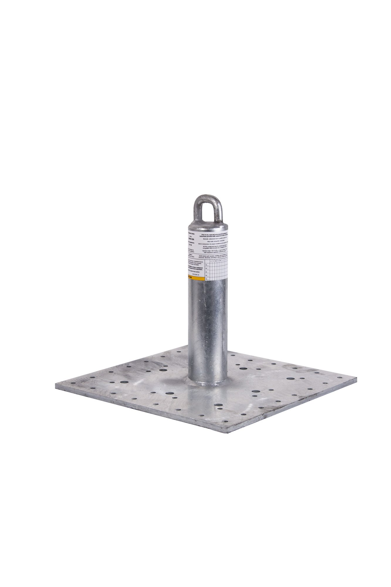 Guardian 00645 CB-12 12-Inch Galvanized Steel Roof Anchor - Heavy Duty Fall Protection for Construction & Roofing Safety | OSHA Compliant