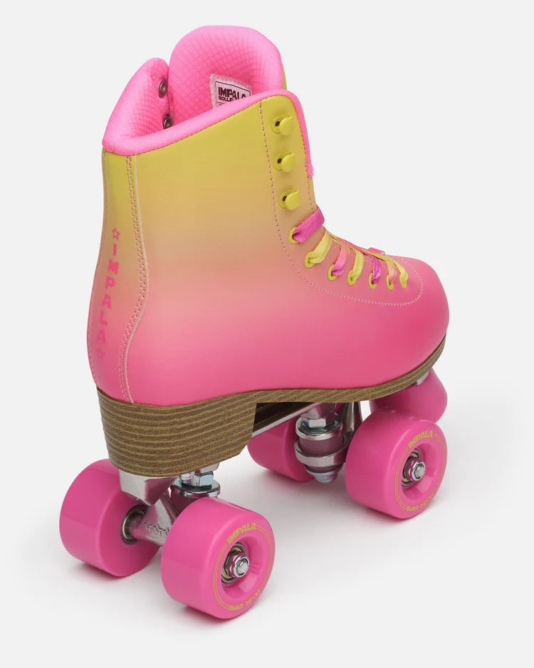Impala Rollerskates for Women - Tropicana Pink Retro Quad Roller Skates with Light-Up Wheels | Perfect for Outdoor Skating, Roller Rinks, and 80s Themed Parties