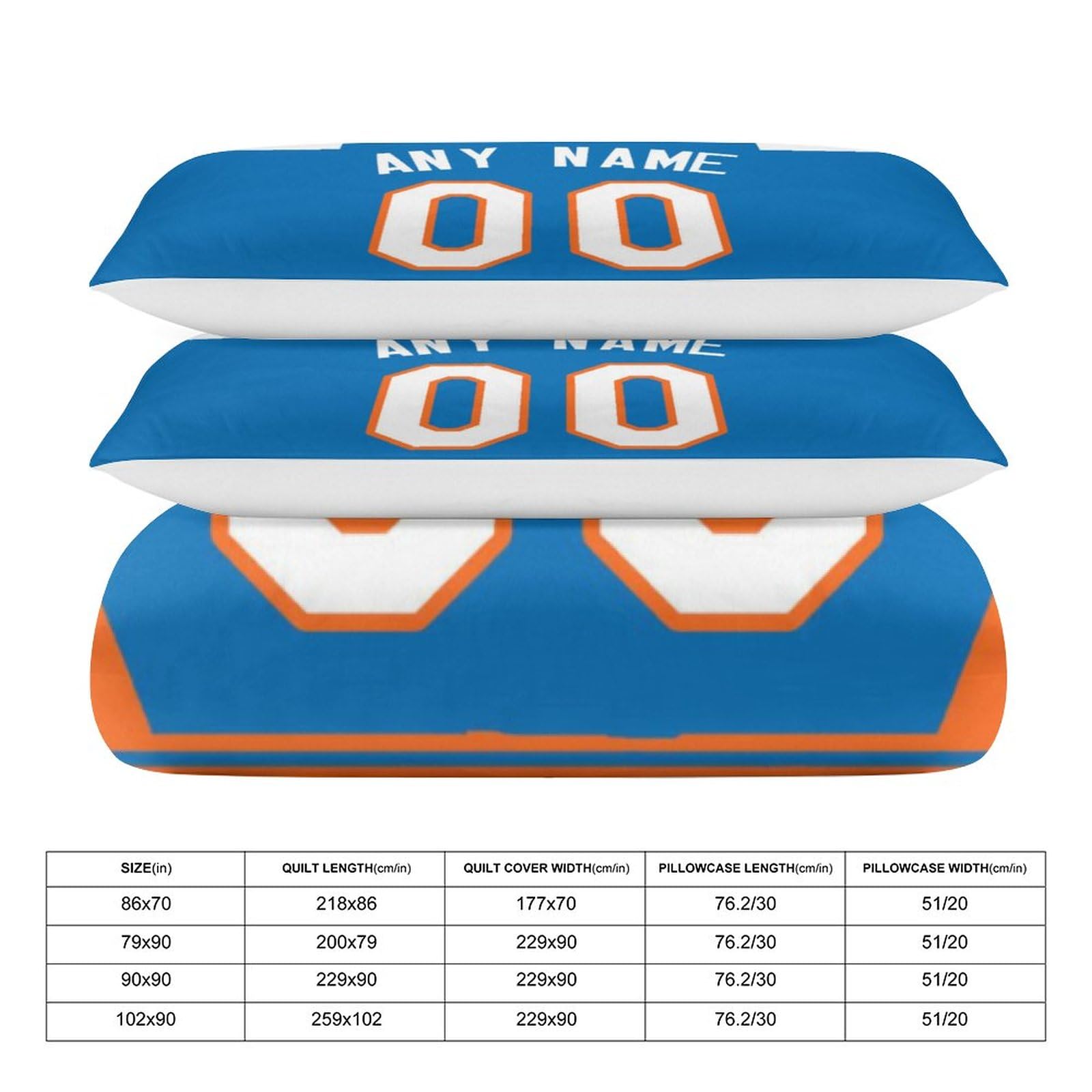 Custom Basketball Comforter Set - 3 Piece (Comforter + 2 Pillowcases) - Personalized Name & Number - Soft Lightweight Quilt Bedding for Sports Fans - Perfect for Bedroom Decor, Game Day & Gift Giving