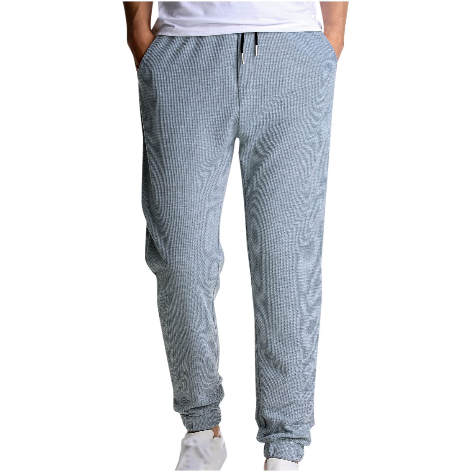 ADTT Men's Sweatpants - Lightweight Open Bottom Athletic Pants with Pockets for Workout, Gym, Running & Track | Comfortable Casual Wear for Sports & Lounge