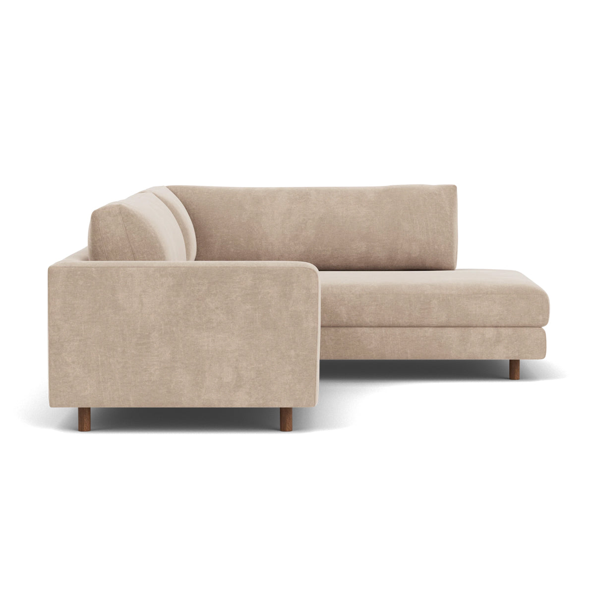 Douglas Fabric Right Corner Sofa - Modern L-Shaped Sectional Couch for Living Room, Small Spaces & Apartments | Comfortable Upholstered Furniture for Family Gatherings & Movie Nights