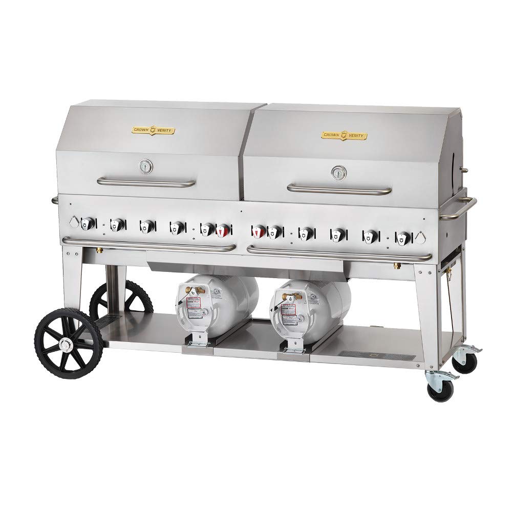 CCB-72RDP 72-Inch Club Grill Roll Dome Package with LP Gas - Perfect for Outdoor BBQ, Patio Parties & Backyard Cooking