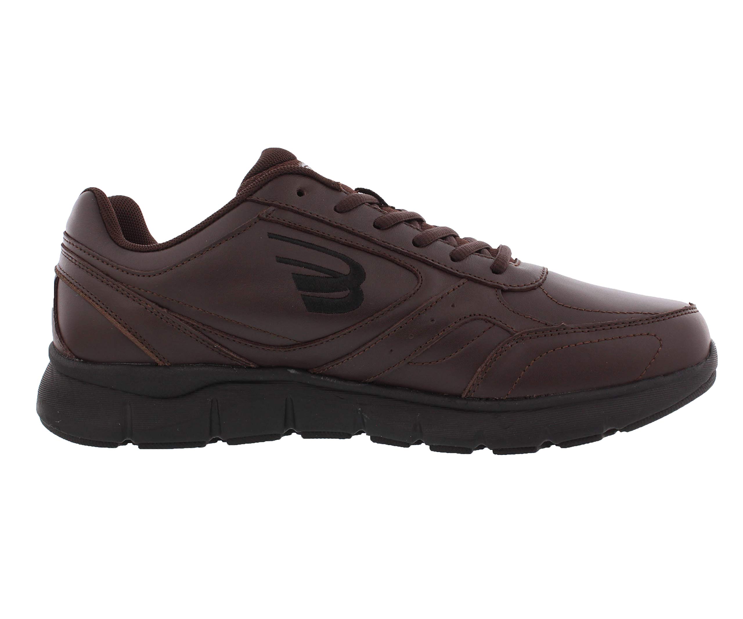 Spira Wavewalker Men's Slip Resistant Walking Shoes - Non-Slip Comfortable Casual Sneakers for Work, Hiking & Outdoor Activities (Brown, Size 11 Medium)