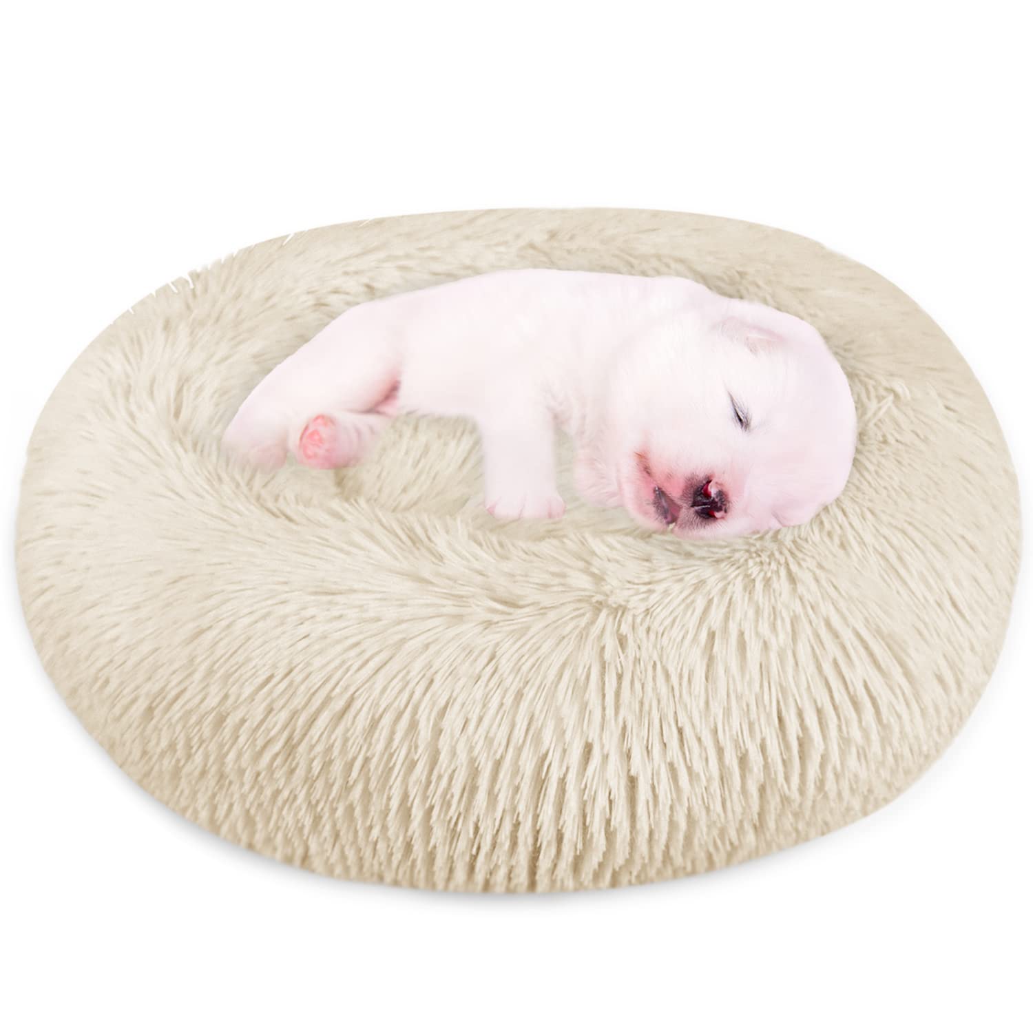 **PETORO Orthopedic Donut Dog Bed - Soft & Comfortable Anti-Anxiety Pet Bed for Small, Medium & Large Dogs - Machine Washable (20