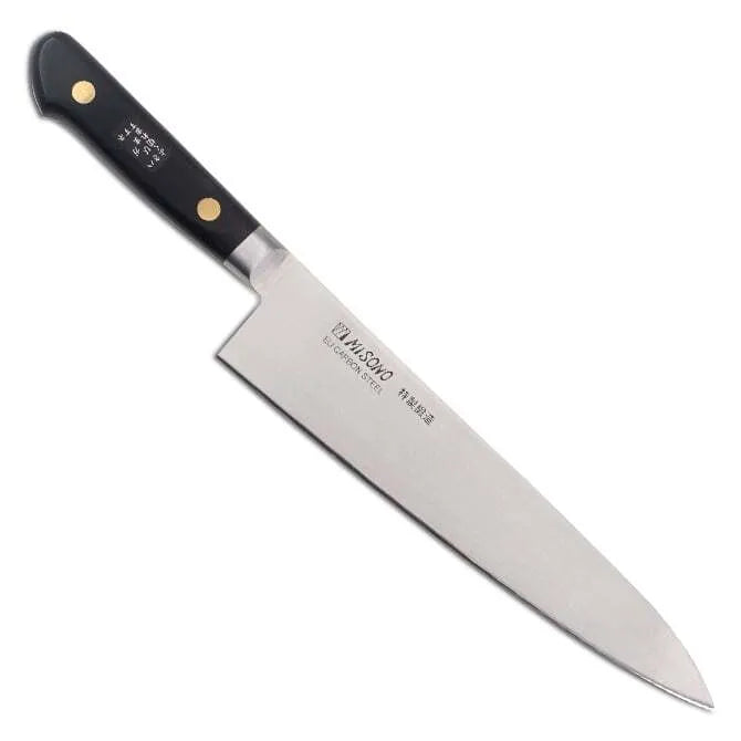 Misono Swedish Carbon Steel Chef Knife - Professional Kitchen Knife for Precision Cutting - Perfect for Chefs, Home Cooks & Culinary Enthusiasts