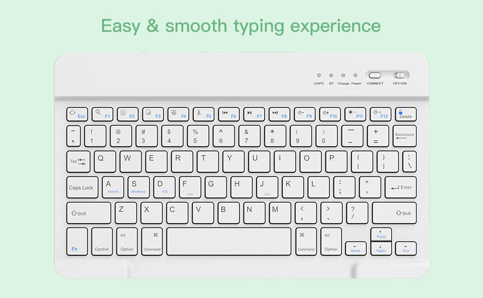 BQSS Wireless Keyboard Case for iPad Air 11 Inch (M2) 2024 & iPad Air 10.9 Inch 5th/4th Gen 2022 - Detachable Protective Cover with Pencil Holder for iPad Air 4th 2020 & iPad Pro 1st Gen - Green | Perfect for Work, Study & Travel