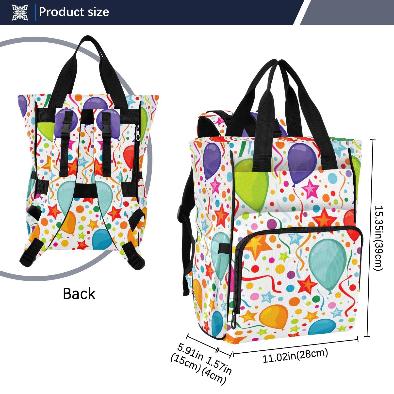 **SPRIPORT Baby Diaper Backpack - Waterproof Travel Nappy Changing Bag with Stroller Straps & Bottle Storage, Large Capacity for Boys & Girls - Perfect for Birthday Parties, Shopping, Hiking & Travel Essentials**    *(Use Case: Ideal for parents on-the-go, baby showers, family outings, and everyday diaper storage.)*