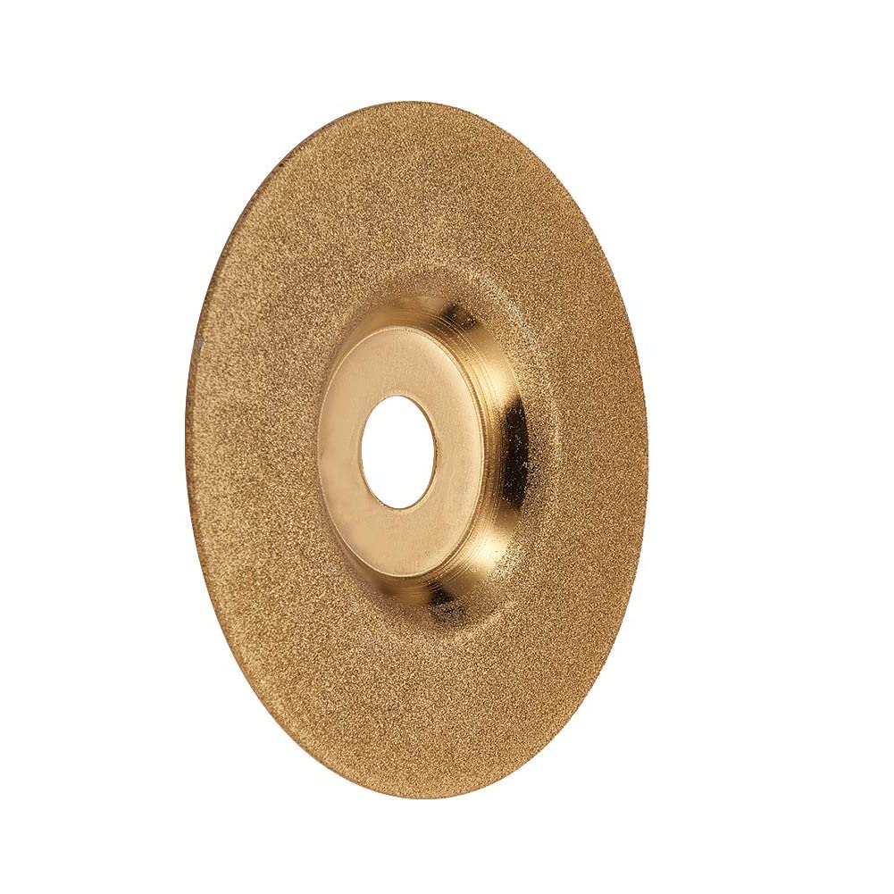 4 Inch Diamond Grinding Disc 150 Grit - Gold Tone Angle Grinder Wheel for Stone, Concrete & Metal | Utoolmart Professional Tool for Cutting, Polishing & Shaping | Perfect for DIY Projects & Construction Work