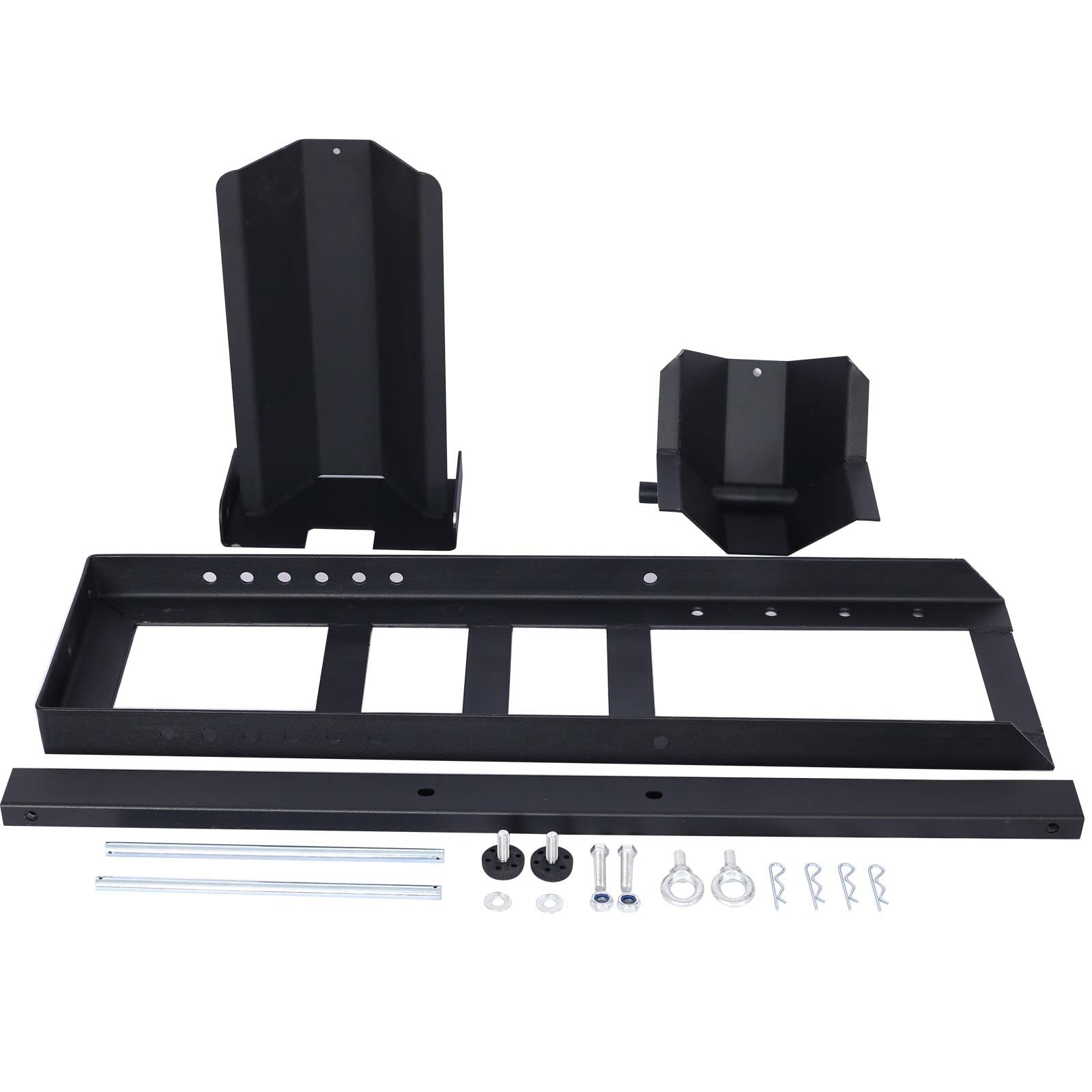 Heavy Duty Adjustable Motorcycle Wheel Chock Stand - 1800 Lbs Weight Capacity, Universal Fit for Dirt Bikes, Cruisers & Sport Bikes (Black) - Perfect for Garage Storage, Transport & Maintenance