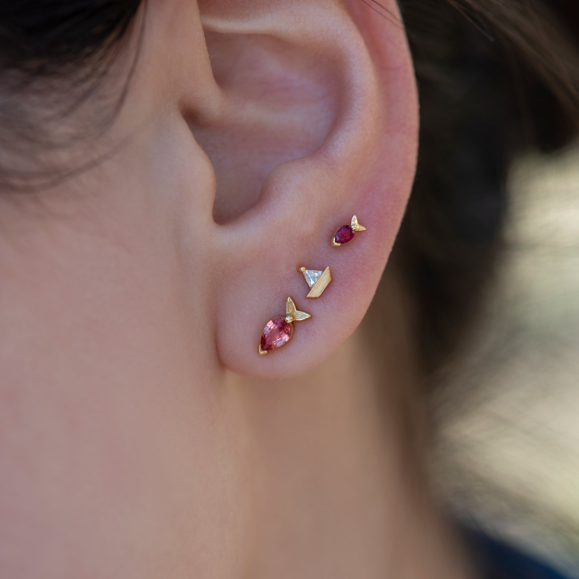 Little Voyager Diamond Sailboat Stud Earrings for Women - 14K Gold Nautical Jewelry Gift for Sailors, Beach Lovers & Summer Vacation - Perfect for Cruises, Yacht Parties & Coastal Weddings