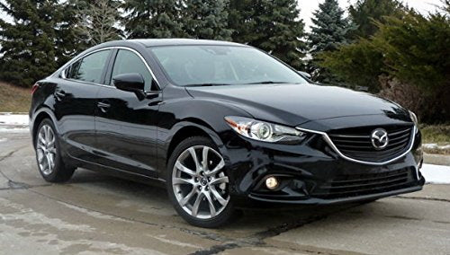 2014-2016 Mazda 6 Complete Clear Lens Fog Light Kit with Bezel Covers & Wiring Harness - Upgrade for Better Visibility in Rain & Fog Driving Conditions