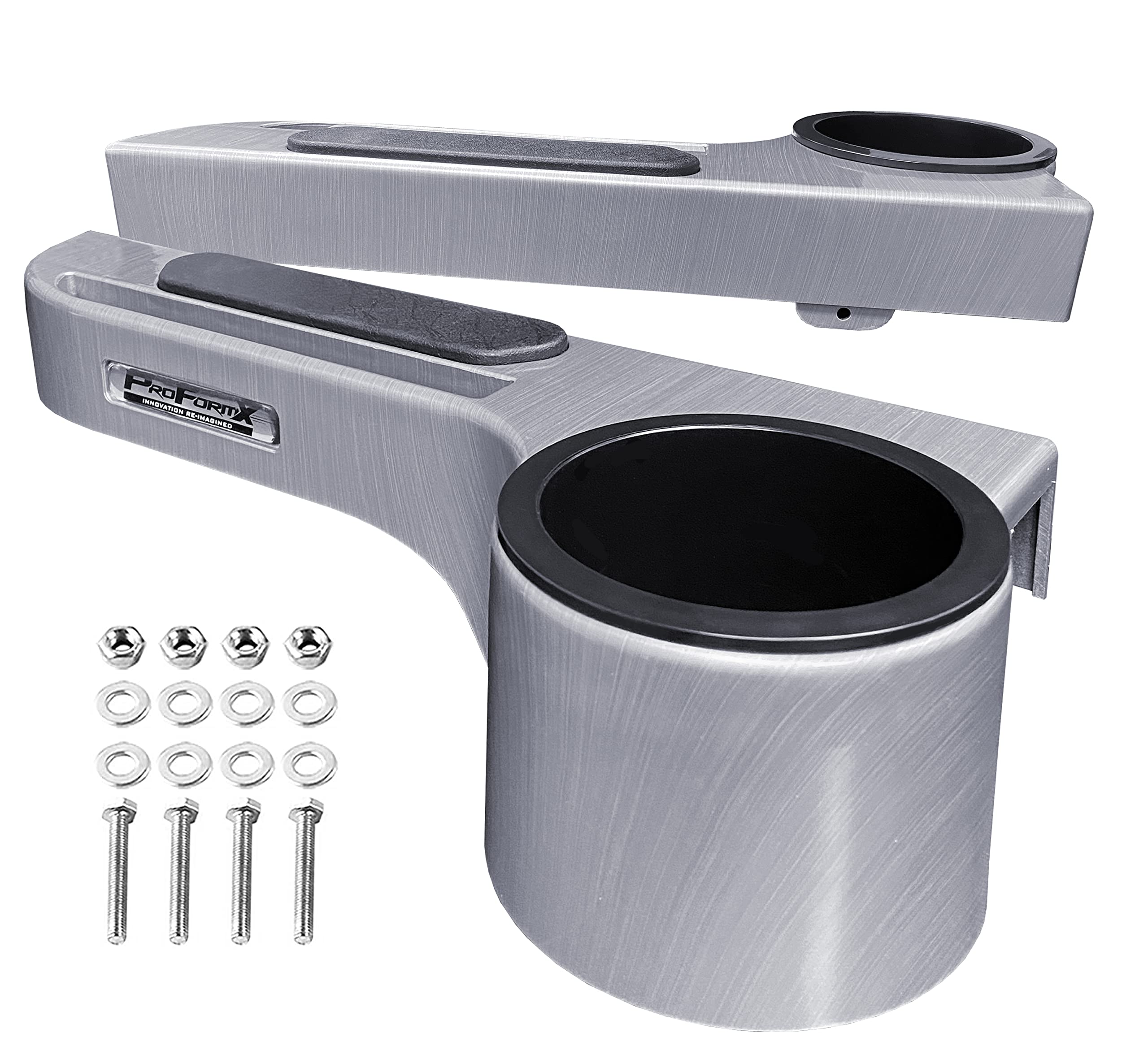 Premium Titanium Golf Cart Armrest with Cup Holder & Phone Mount – Universal Fit for Club Car, Yamaha, EZGO – Durable Plastic Golf Cart Accessories for Comfort & Convenience on the Course