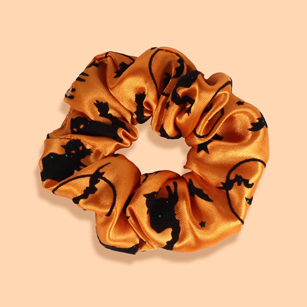 Lurrose 5-Pack Halloween Hair Scrunchies - Elastic Hair Ties for Women & Girls - Soft Ponytail Holders for Costumes, Parties & Everyday Use