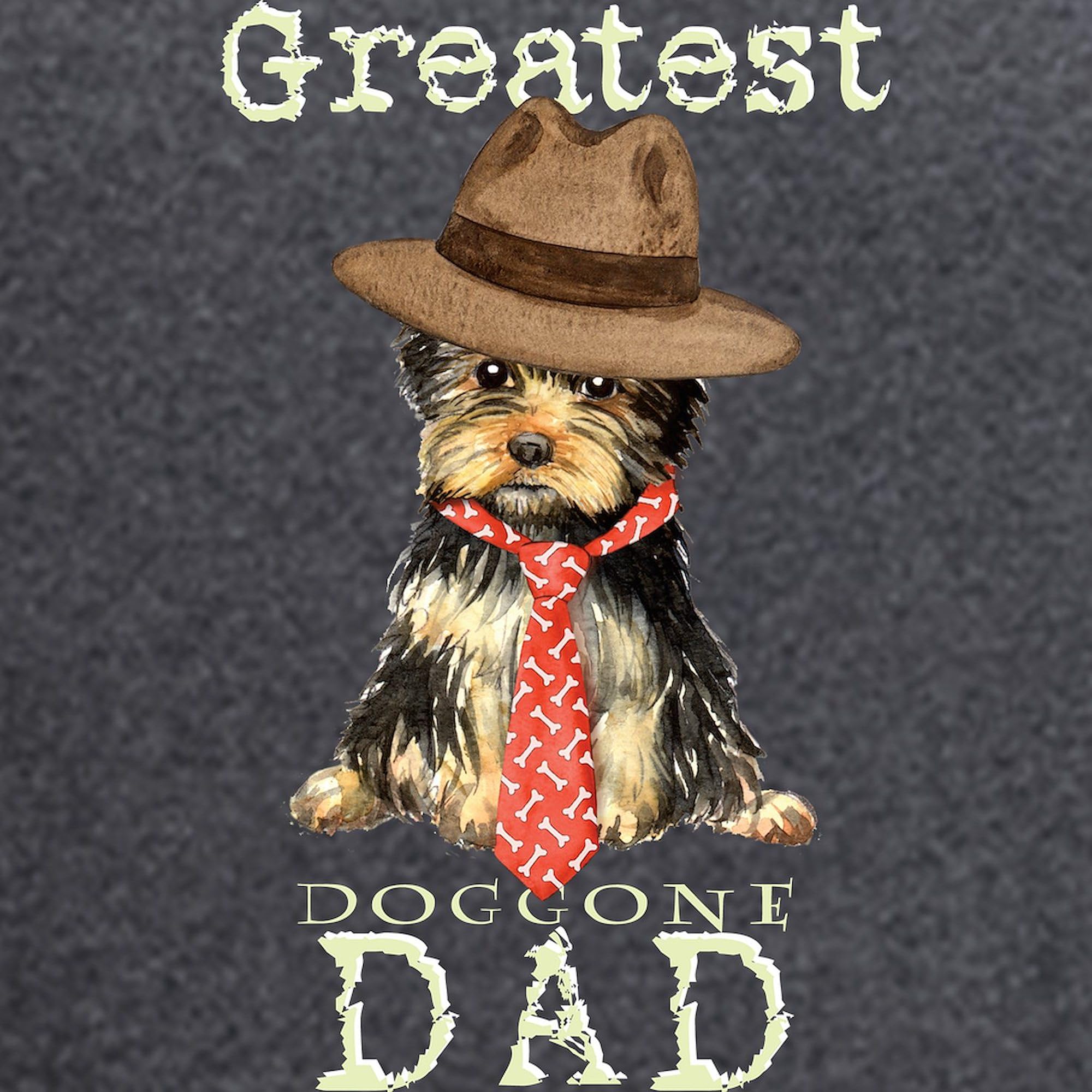 Yorkie Dad Men's Charcoal Pajama Set - Soft & Comfortable Novelty Sleepwear for Dog Lovers - Perfect for Father's Day Gifts, Christmas Presents & Cozy Nights
