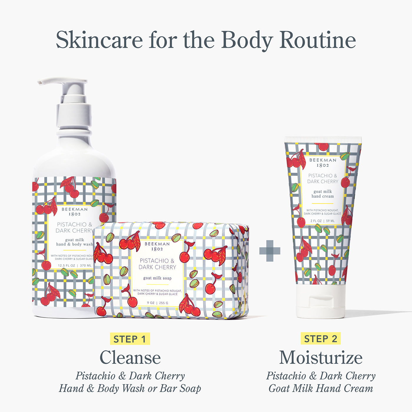 Organic Pistachio & Dark Cherry Hand Cream for Dry Skin - Moisturizing & Nourishing - Perfect for Winter Care & Daily Hydration