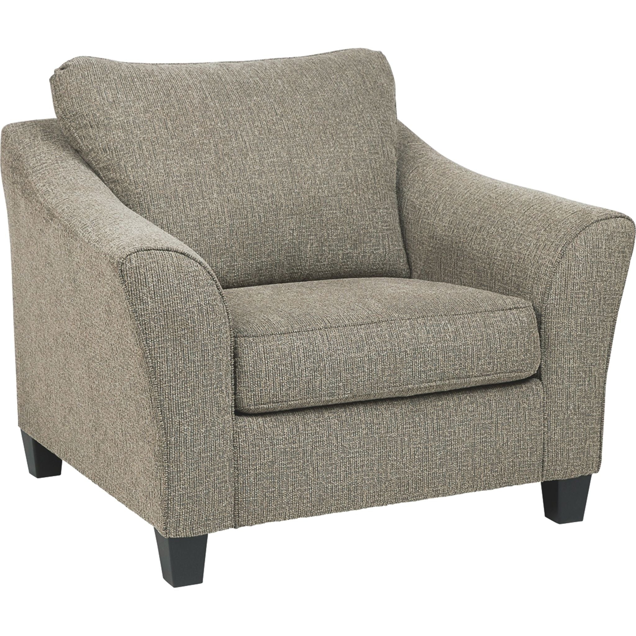 Barnesley Chair and a Half in Platinum - Comfortable Oversized Accent Chair for Living Room, Bedroom, or Reading Nook