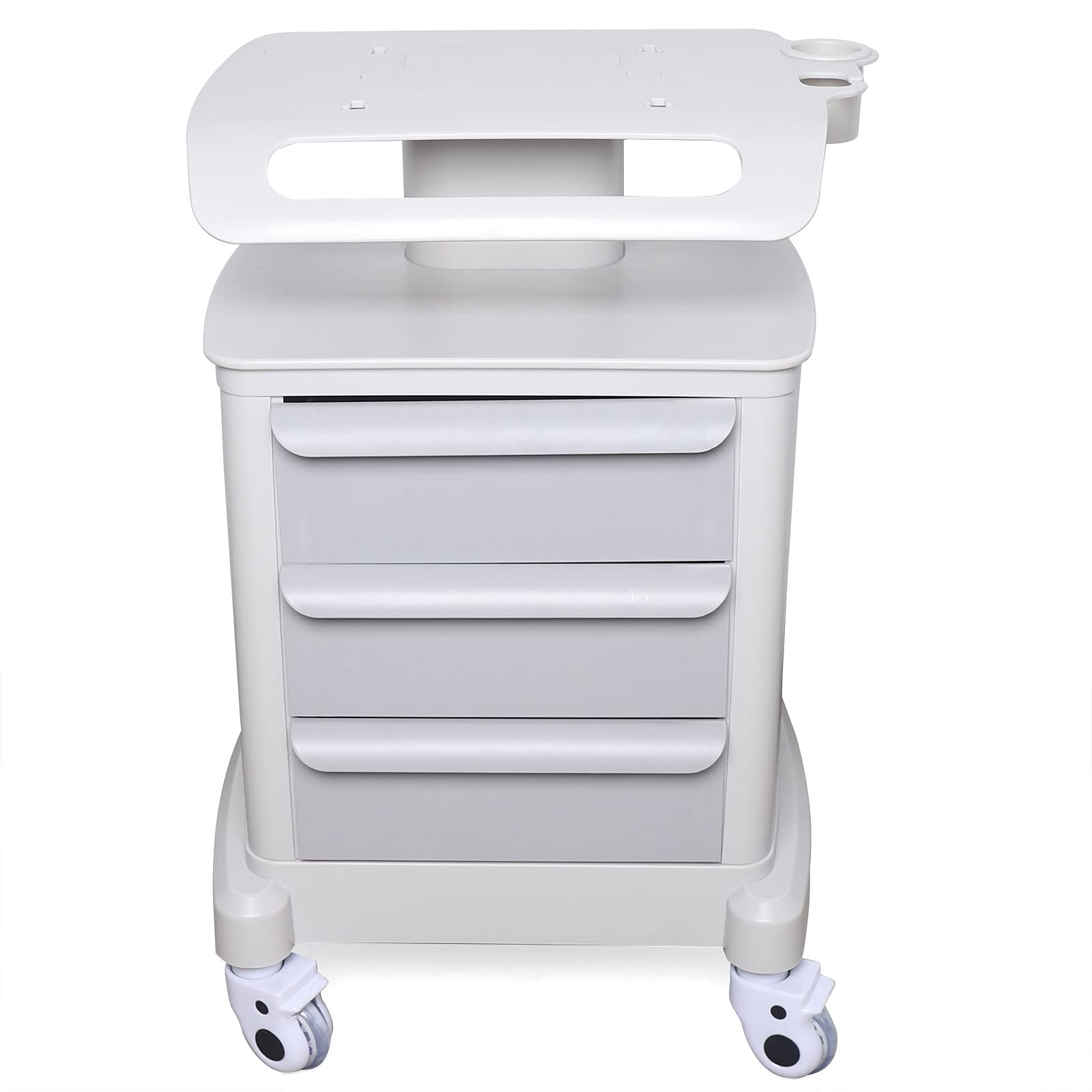 3-Tier Salon Trolley Stand with Wheels - Professional Beauty Hair Salon & Tattoo Rolling Cart Instrument Tray Holder | Perfect for Salon Organization, Mobile Workstations & Tattoo Parlor Setup