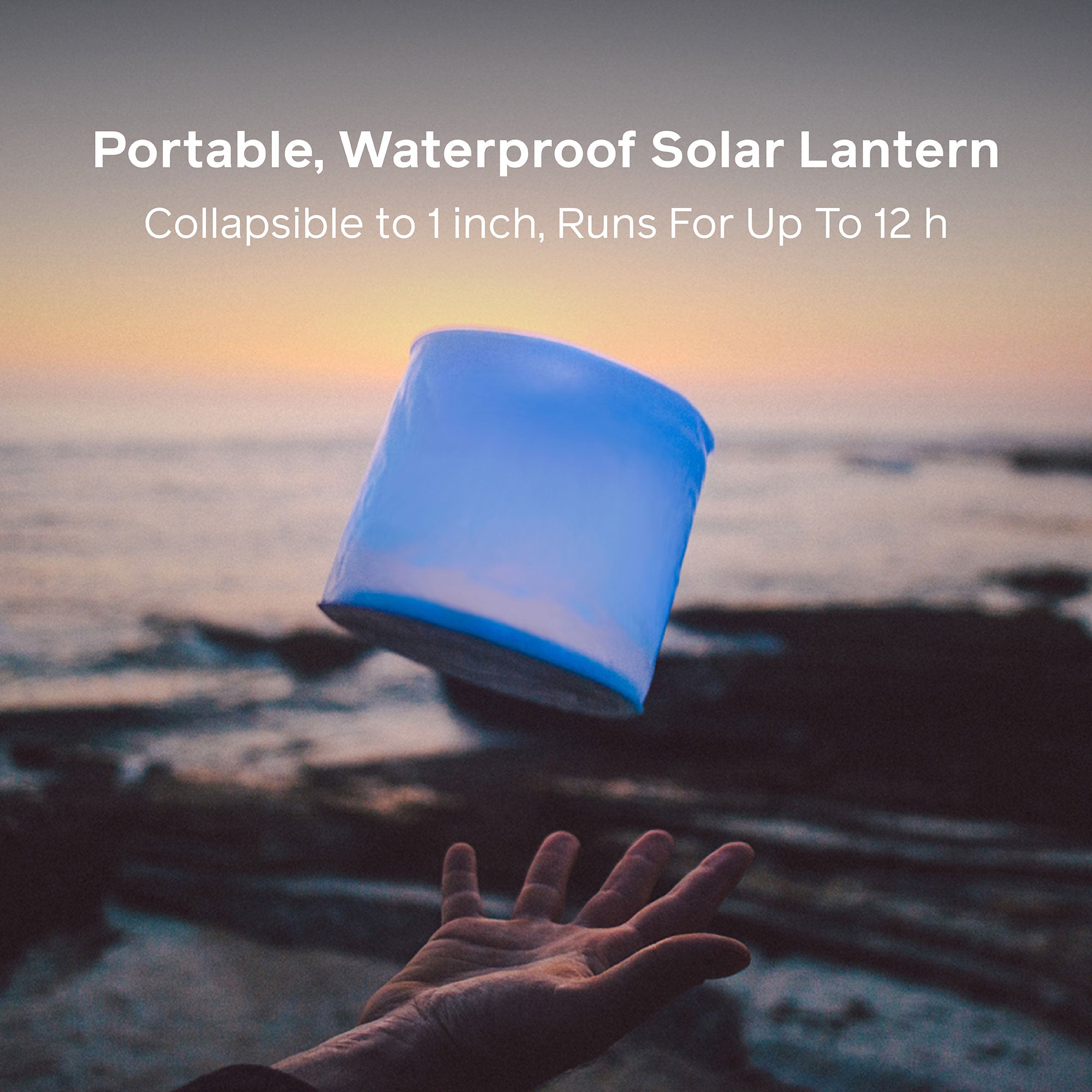 Luci Original Color Inflatable Solar Light - Portable, Waterproof Camping Lantern for Outdoor Adventures, Hiking, Backpacking & Emergency Preparedness