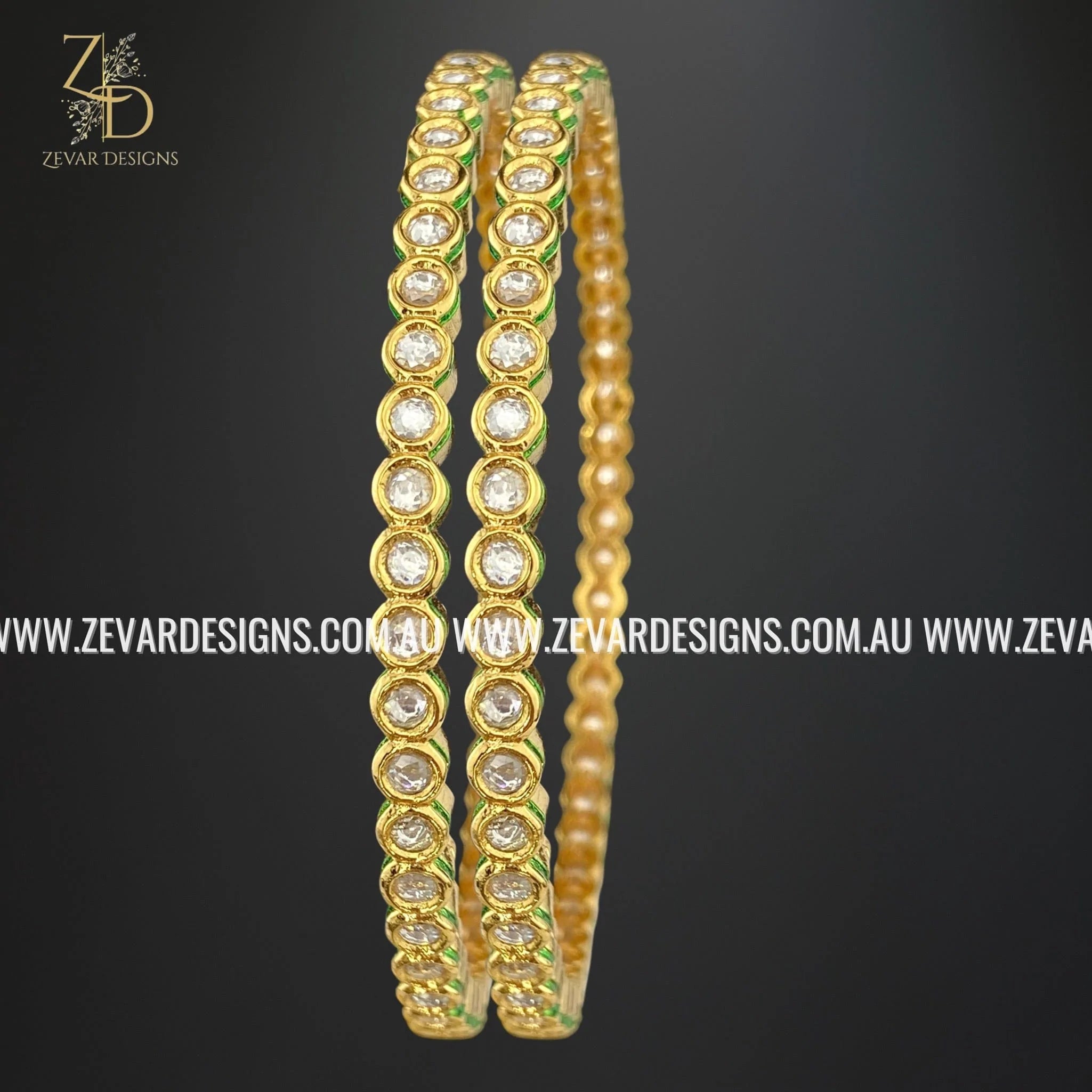 Elegant Kundan Meena Slim Bangles - Gold Plated Indian Handmade Jewelry for Weddings & Festivals | Perfect for Bridal Accessories & Ethnic Fashion