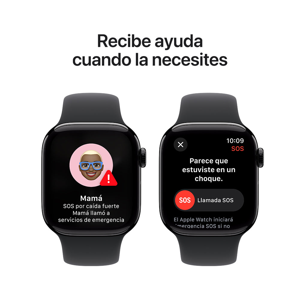 Apple Watch Series 10 GPS Smartwatch - 42mm Midnight Aluminum Case with Black Sport Band S/M - Fitness Tracking & Heart Rate Monitor for Running, Swimming & Daily Use