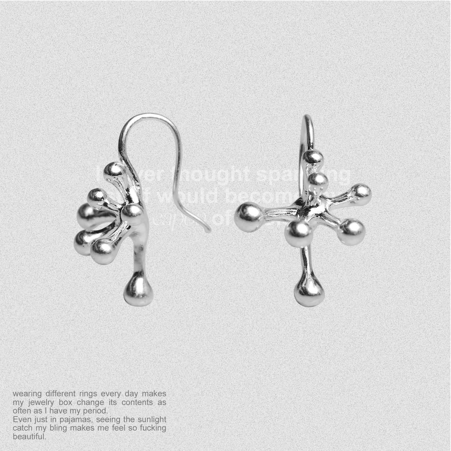 SlackOff Split Center Stud Earrings for Women - Minimalist Geometric Dangle Earrings - Perfect for Parties, Work & Everyday Wear
