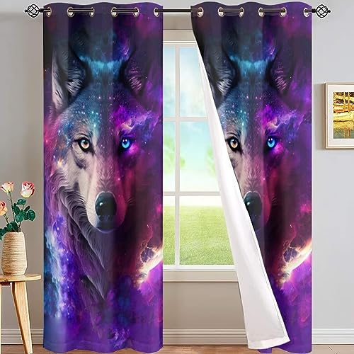 Cool Galaxy Wolf Moon