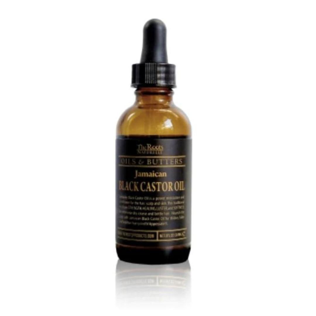 Organic Black Castor Oil 2oz - 100% Pure & Natural Jamaican Black Castor Oil for Hair Growth & Skin Care - Made in Thailand | Perfect for Hair Loss Treatment, Eyelash Growth & Moisturizing Dry Scalp