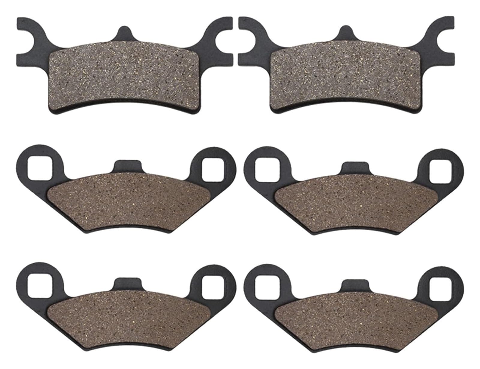 High-Performance Motorcycle Brake Pads for Polaris Sportsman 800 EFI (2005-2006, 2008-2012) - Front & Rear Brake Pads Kit - Durable Friction Material for Off-Road ATV & Trail Riding Adventures