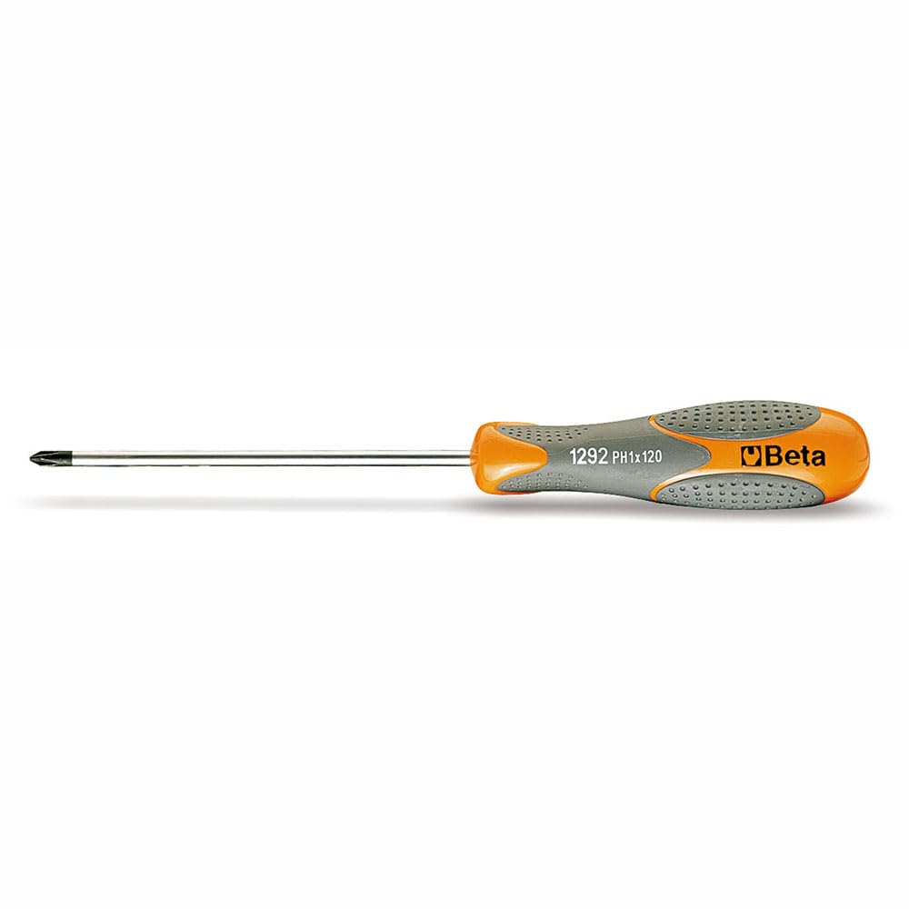 Beta 1292 6-Inch 100mm Phillips Screwdriver #2 Cross Head - Perfect for Home Repairs, Furniture Assembly & DIY Projects