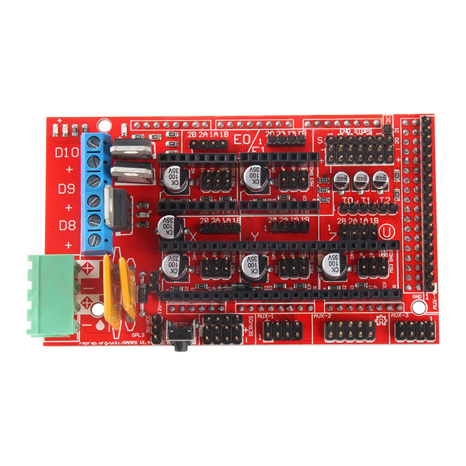 RAMPS 1.4/1.5/1.6 Compatible 3D Printer Control Board - High Performance Controller for RepRap, Anet, Creality 3D Printers - Perfect for DIY 3D Printing Projects and Repairs