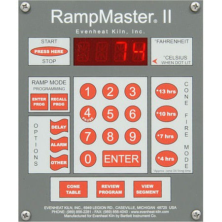 Evenheat Rampmaster II Digital Kiln Controller - Precise Temperature Control for Ceramics, Glass & Metal Clay Firing - Perfect for Pottery Studios, Jewelry Making & Art Workshops