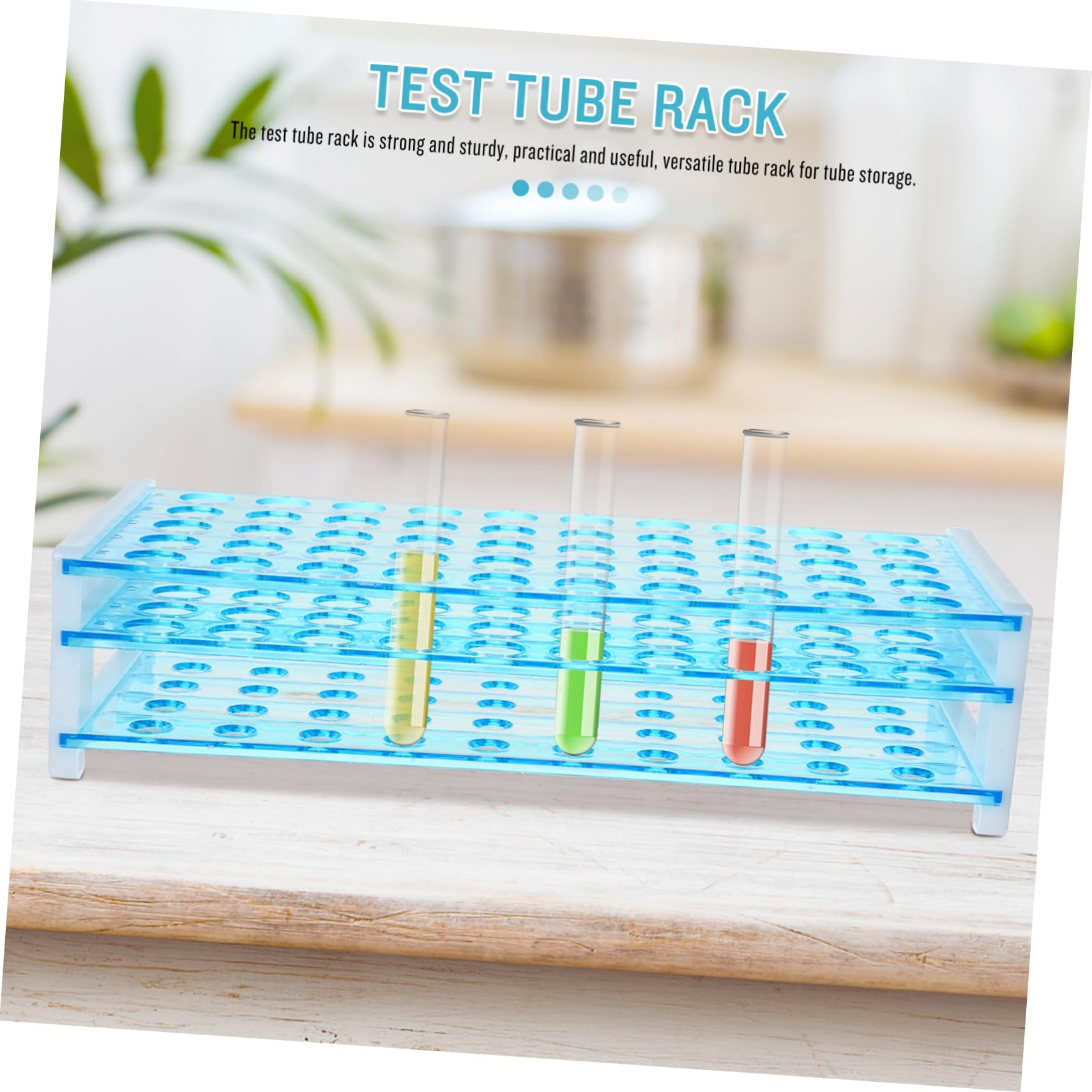 2PCS Plastic Centrifuge Tube Rack - Detachable Test Tube Holder for Laboratory Storage | Durable Lab Supplies for Blood Tubes, PCR Tubes & Sample Vials | Perfect for Medical Labs, Research Centers & Science Classrooms