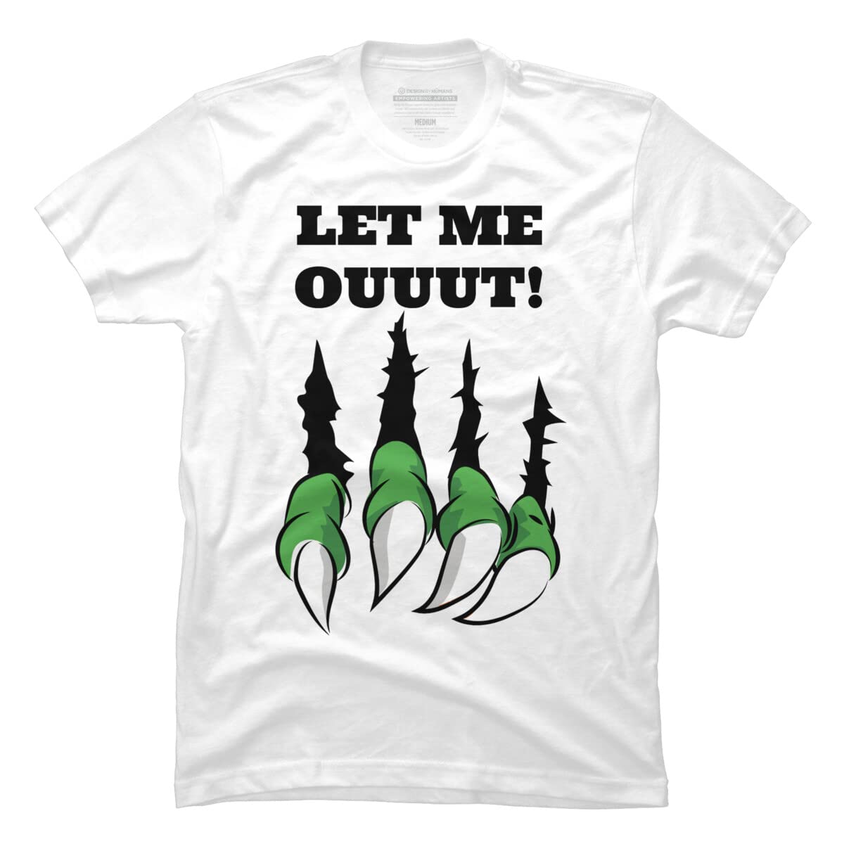 ArtStyleAlice Let The Monster Out Graphic T-Shirt for Men | Cool & Unique Design By Humans Tee | Perfect for Casual Wear, Gifts & Fan Merch