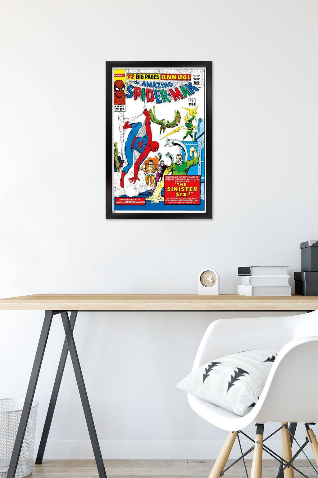 Marvel Comics The Sinister Six - Amazing Spider-Man Annual #1 Framed Wall Poster 22.4