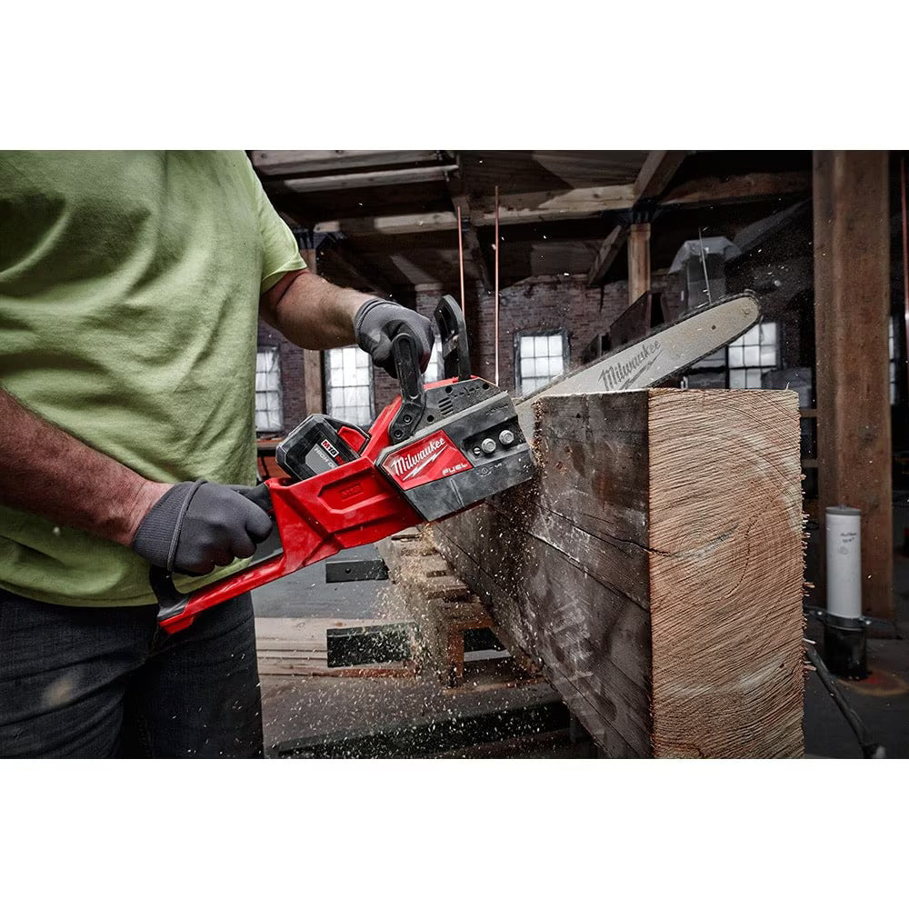 M18 FUEL™ 18V Cordless Chainsaw Kit with Free Blower - Milwaukee 2727-21HDB - Perfect for Tree Trimming, Landscaping & Outdoor DIY Projects