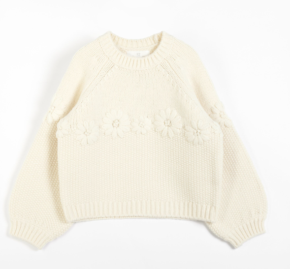 CERA UNA VOLTA OLLY Pullover Sweater for Kids (Ages 10-16 Years) - Cozy Winter Wear for School & Outdoor Activities