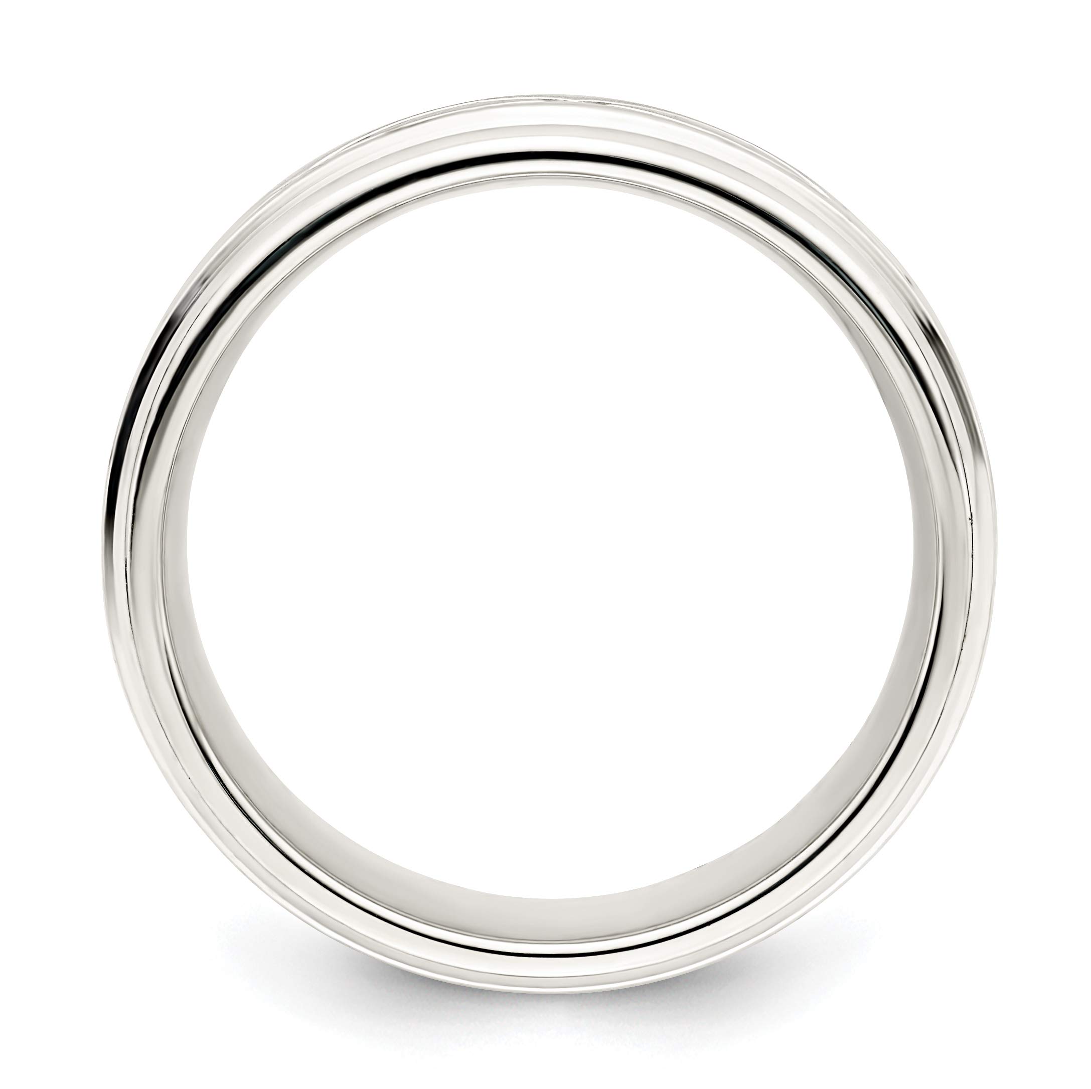 7mm Sterling Silver Polished Infinity Symbol Wedding Band Ring for Women & Men - Perfect for Anniversaries, Engagements and Couple Jewelry Gifts