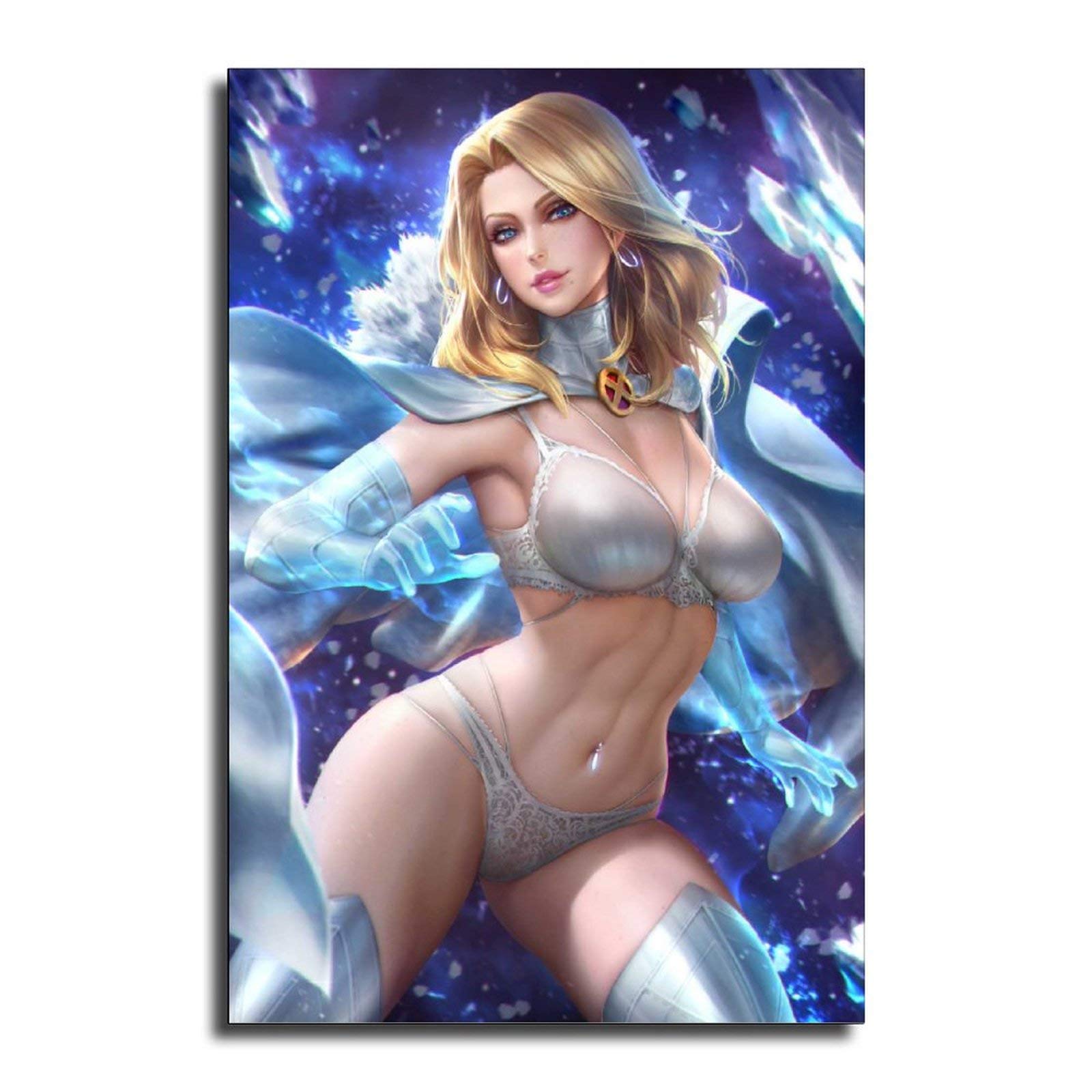 Emma Frost 02 Canvas Art Poster - Modern Wall Decor Print for Living Room & Bedroom - 16x24 Inches (40x60cm) - Perfect for Home, Office & Gift Giving