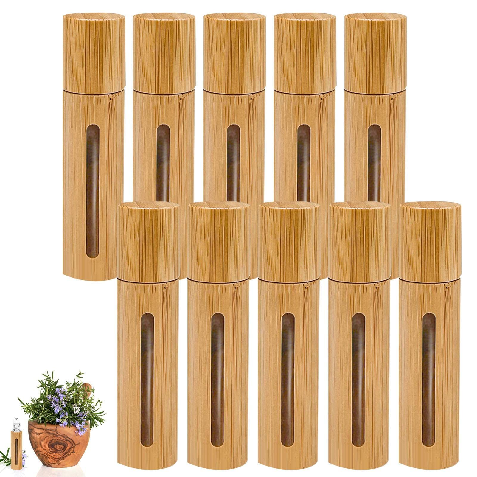 JINGLING Roller Bottles - Empty Roll On Bottles with Smooth Roller Ball | Reusable Essential Oil Bottles for Aromatherapy, Perfume & DIY Cosmetics | Perfect for Travel, Home Spa & Gift Packaging