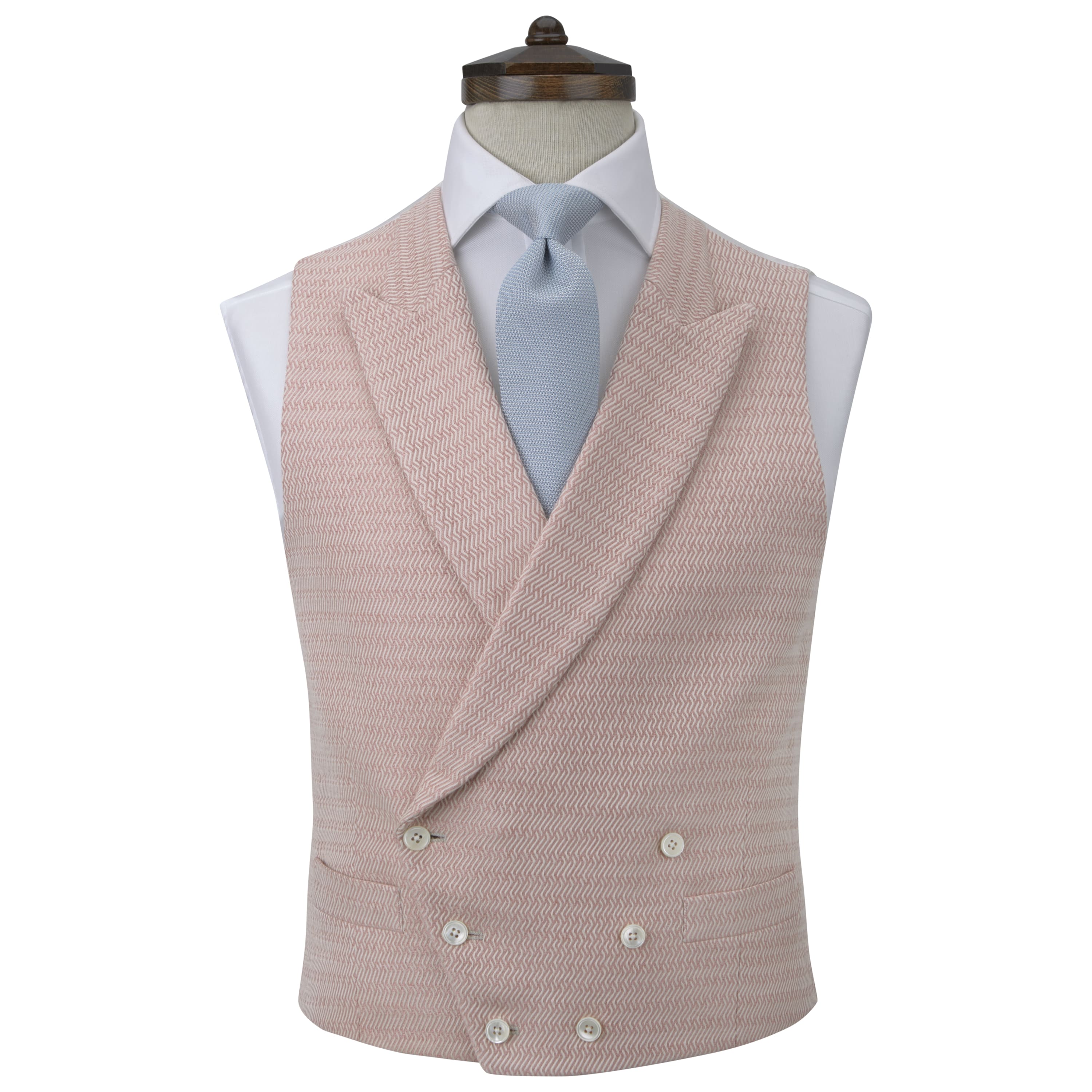Hayward Pink Wave Cotton Linen Waistcoat for Women - Lightweight Summer Vest with Floral Embroidery - Perfect for Beach, Vacation and Boho Style Outfits