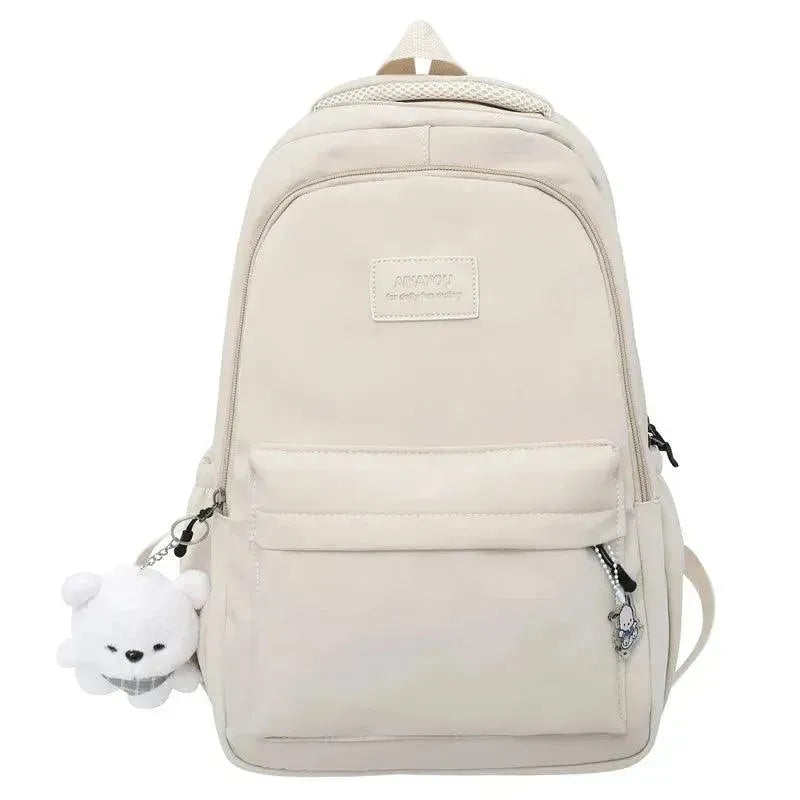 Stylish Waterproof Women's College Backpack for School, Travel & Outdoor Adventures - Lightweight Laptop Bag with USB Charging Port