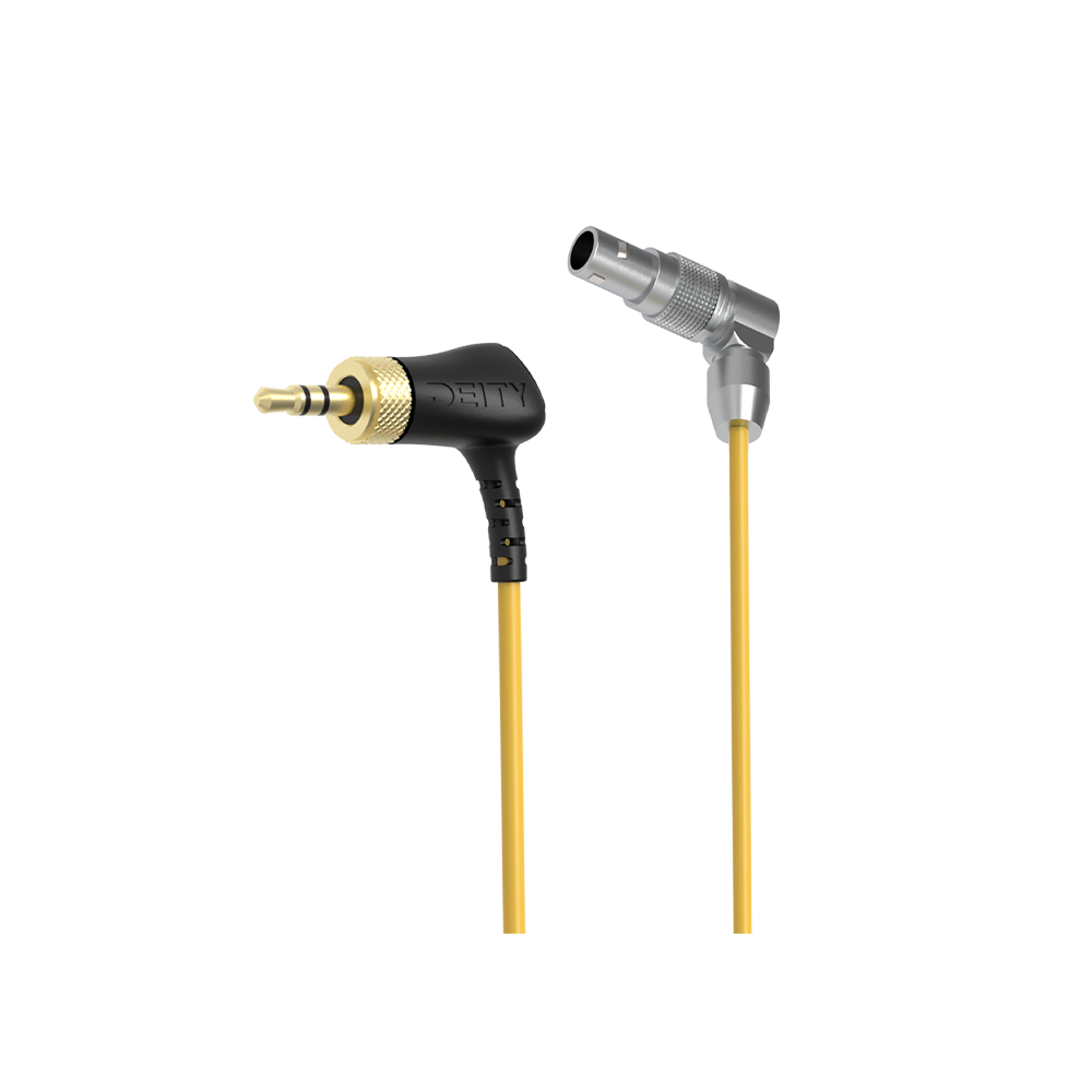 Professional C13 Locking 3.5mm to 5-Pin Right Angle Timecode Sync Cable for DSLR Cameras - Perfect for Film Production, Studio Recording & Audio-Video Synchronization