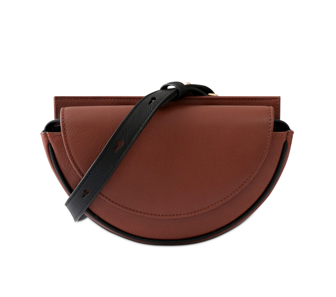 Premium Leather Crescent Belt Bag - Stylish Crossbody Fanny Pack for Women & Men - Perfect for Travel, Hiking, and Everyday Use