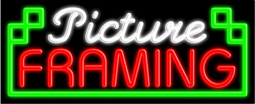 Custom Picture Framing Glass Neon Sign #10957 | Handmade in USA | Perfect for Home Decor, Bars & Retail Stores