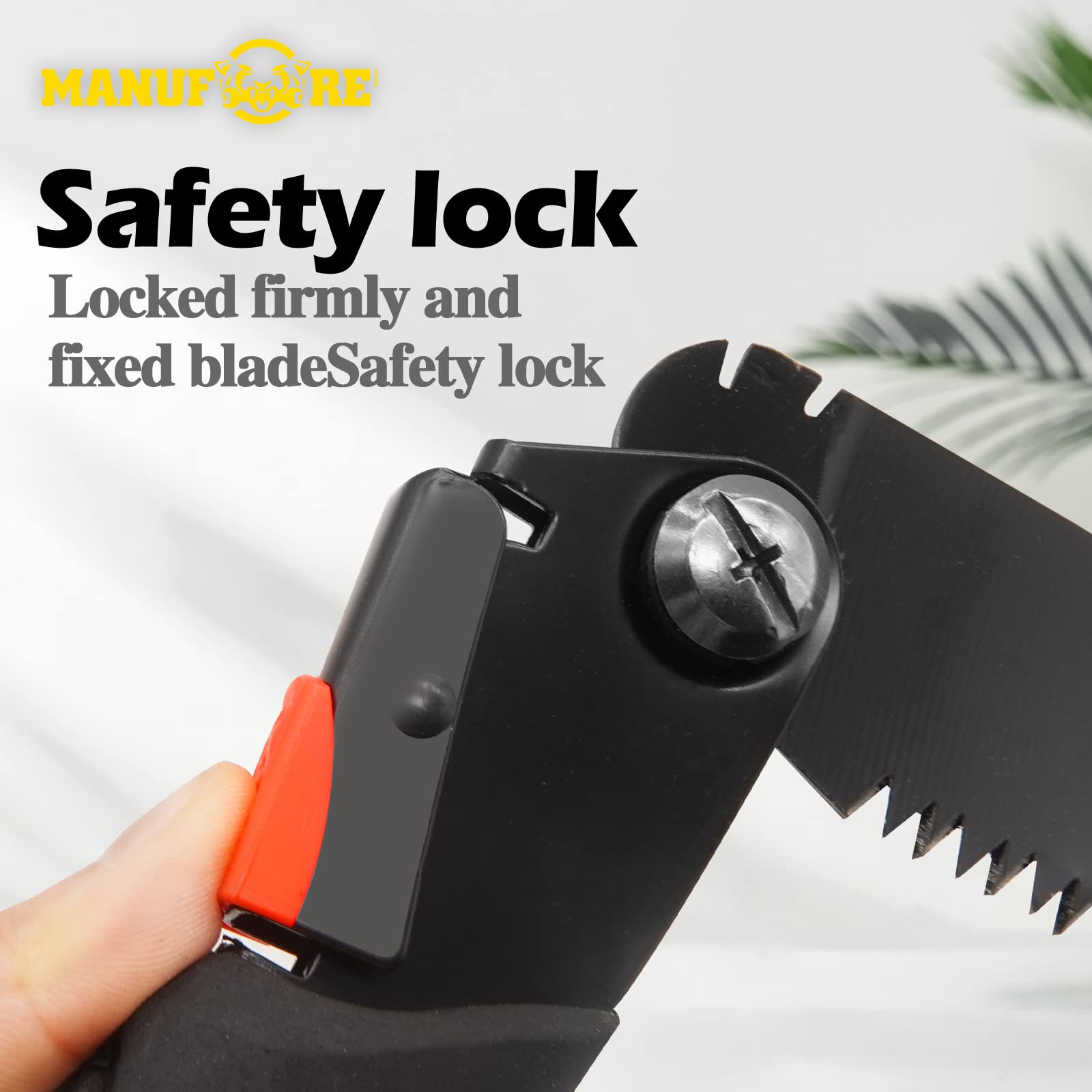 180mm Folding Hand Saw with Black Blade - Soft Grip Handle for Wood, Drywall, PVC Cutting - Perfect for Carpentry, DIY Projects & Home Renovations
