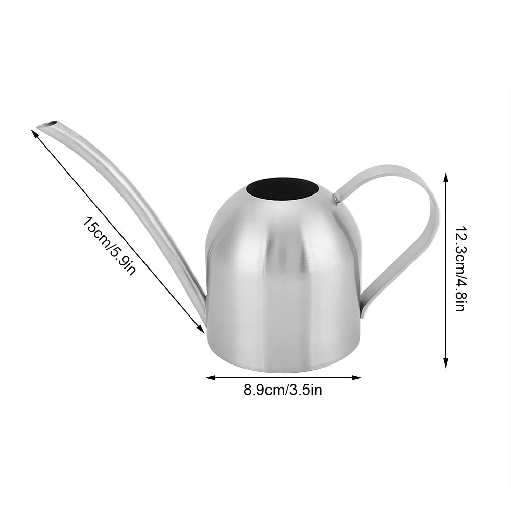 Premium Stainless Steel Watering Can for Indoor Plants - 500ML Modern Design with Long Spout - Perfect for Houseplants, Gardens, and Home Decor