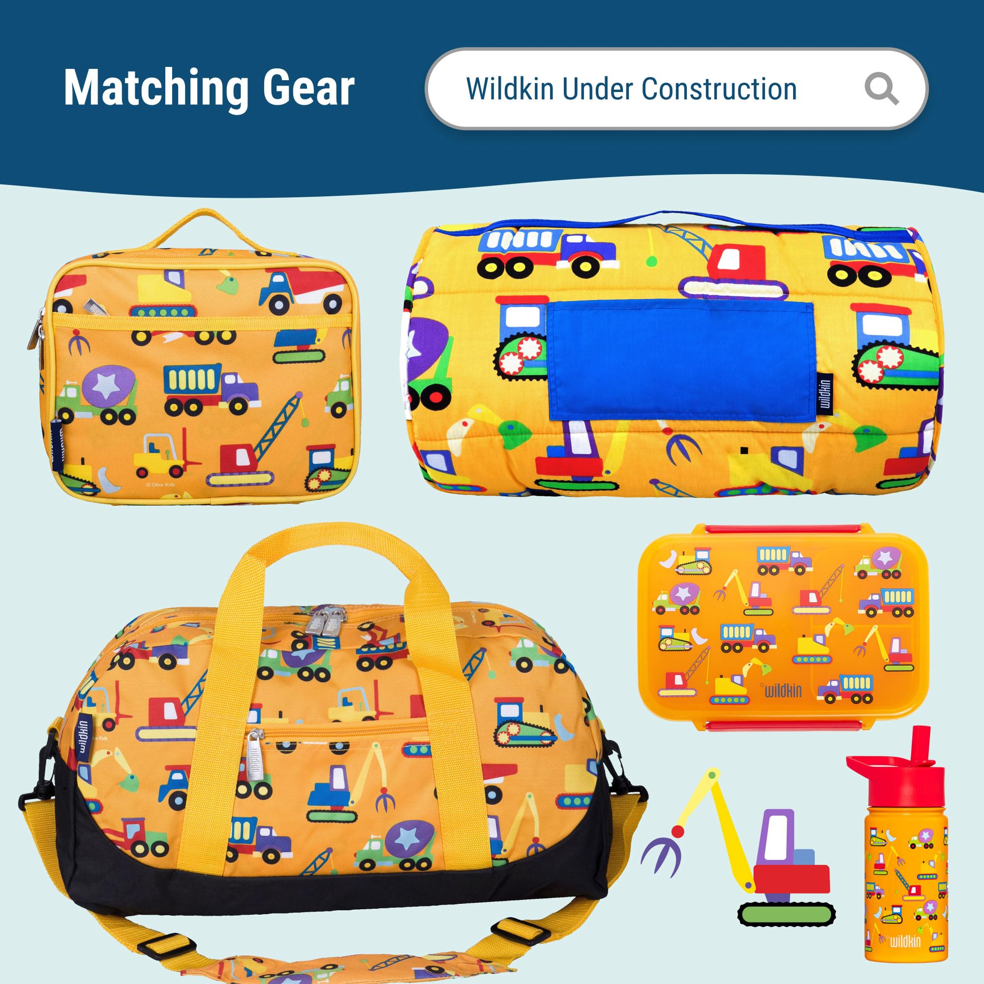 Wildkin 15-inch Kids Backpack - Durable Padded School Backpack with Adjustable Straps for Boys & Girls - Perfect for School, Travel & Day Trips