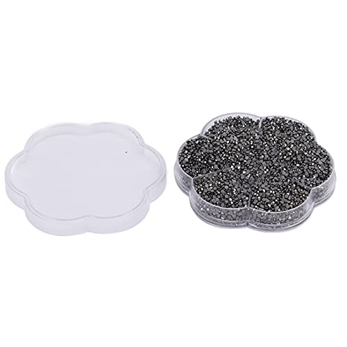 Premium Rhinestones Round Glass Nail Art Supplies - Lightweight & Portable for Clothes, Crafts, DIY Jewelry (S601-Mineral Ash) | Perfect for Nail Art, Fashion Accessories, Home Decor & Gift Making